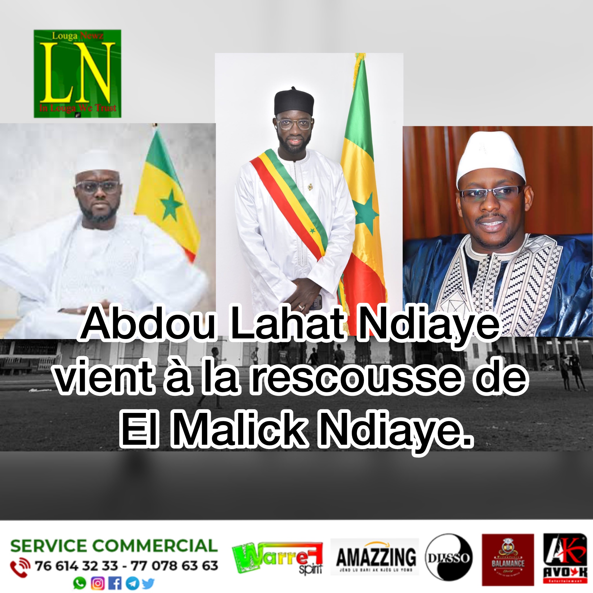 Abdou Lahat Ndiaye clarifie les propos d’El Malick Ndiaye : “Une plaisanterie sortie de son contexte” Louga News